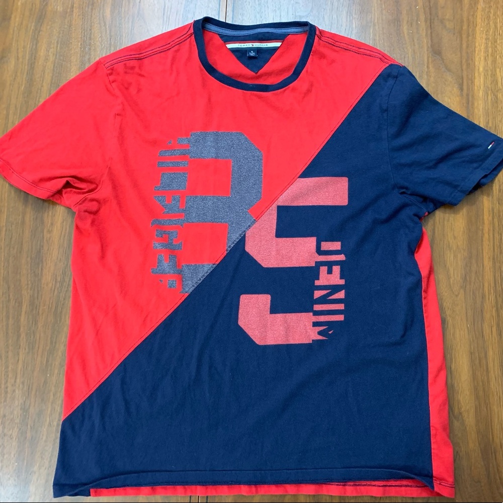 Vintage Hilfiger Denim 85 Graphic T Shirt mens size XL